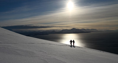 The ski raid to meet unknown territories